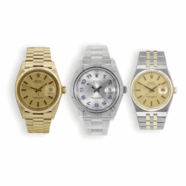 Combo di 3 orologi Rolex Day-Date + Rolex Datejust + Rolex Datejust